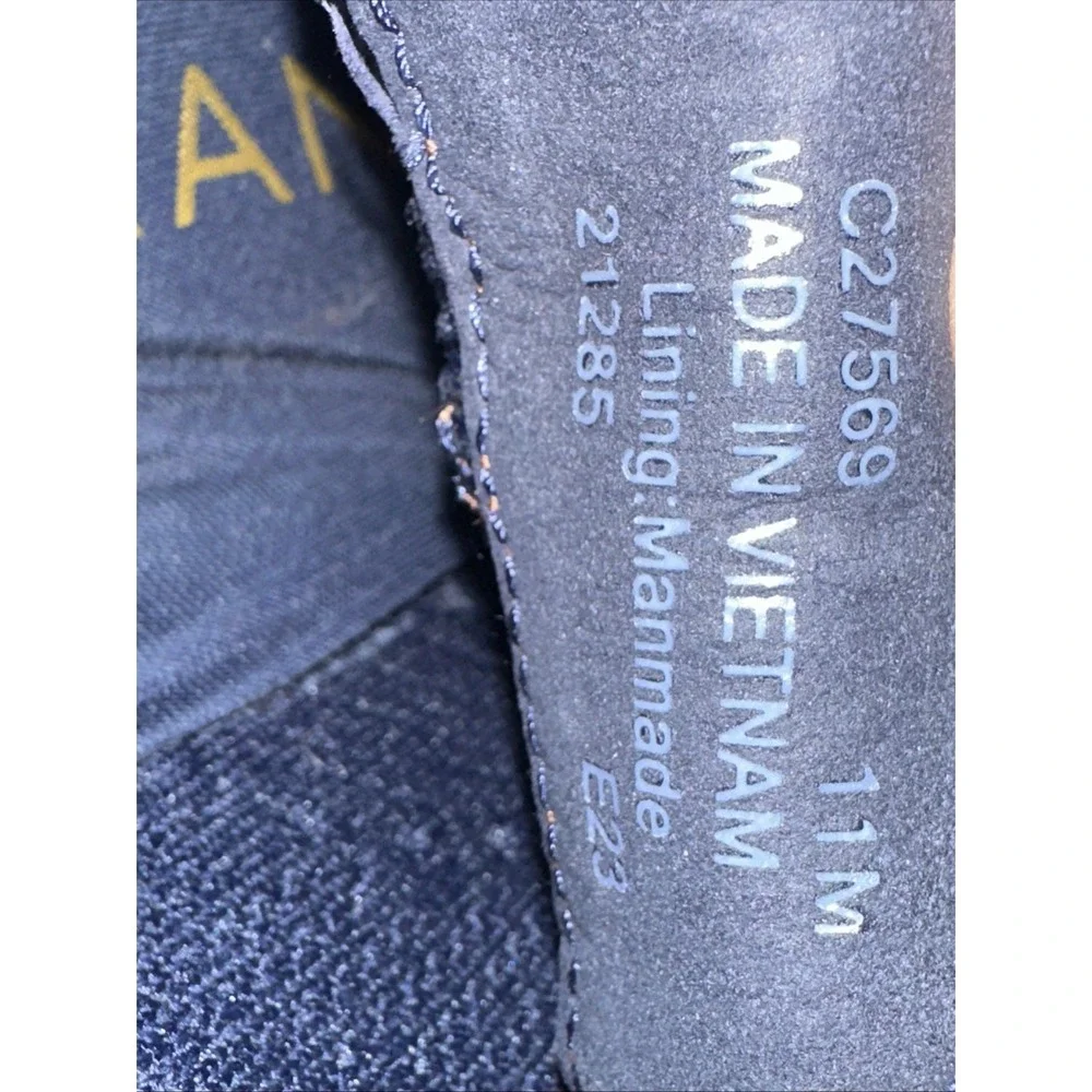 Cole Haan 2.ZeroGrand Stitchlite Wingtip Oxford Mens 11M Blue Knit Sneaker